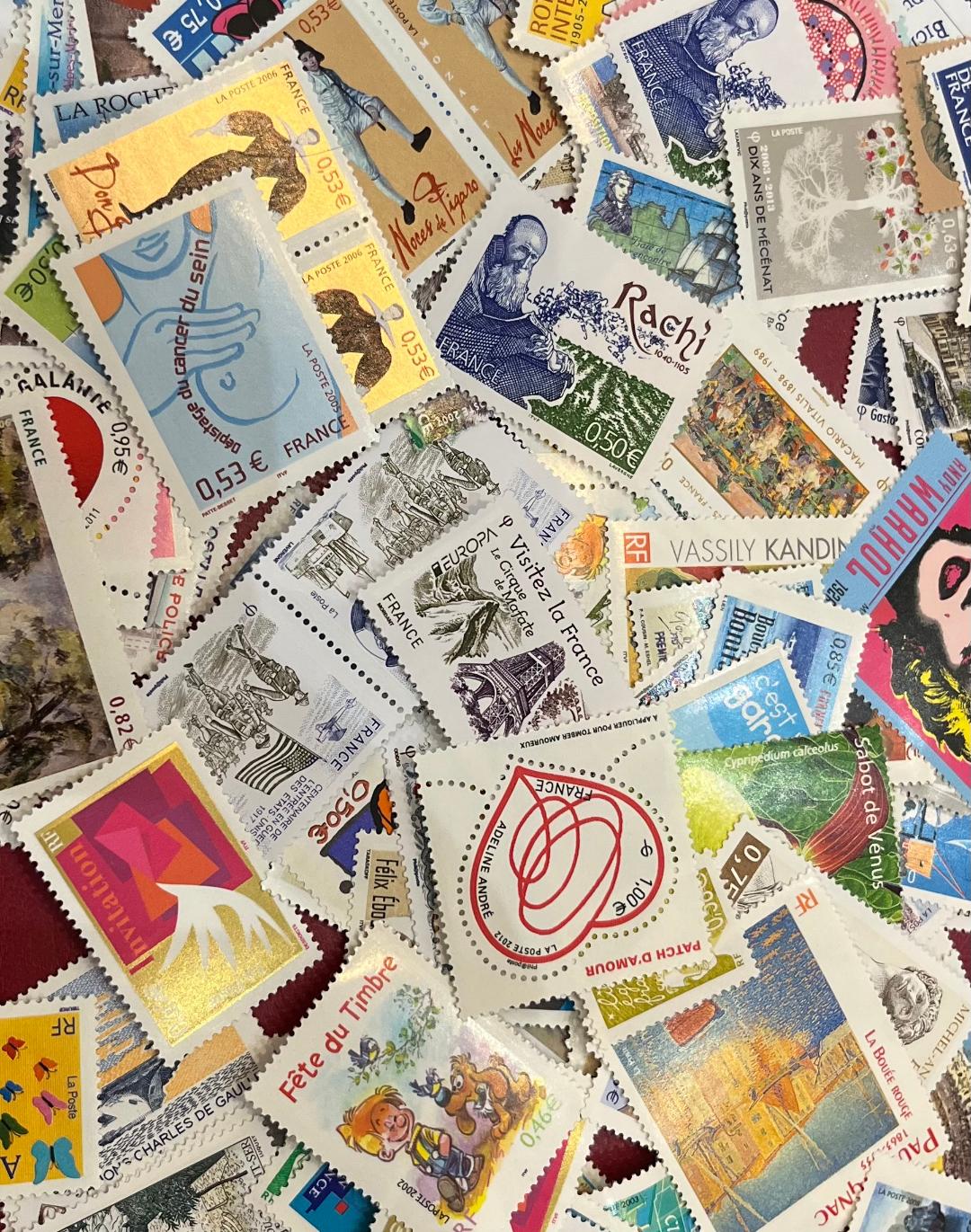 Timbres pour affranchissement - valeur 200€ - à 50% de la valeur